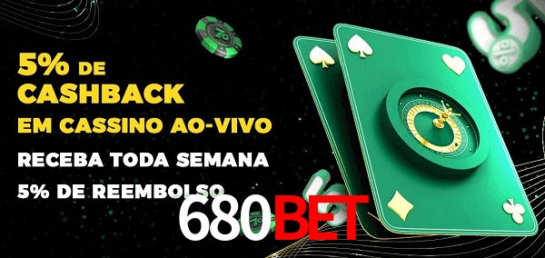 Promoções do cassino ao Vivo 680bet